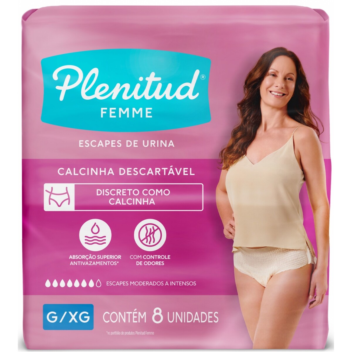 Pants Plenitud Femme G/XG 8 Unidades 