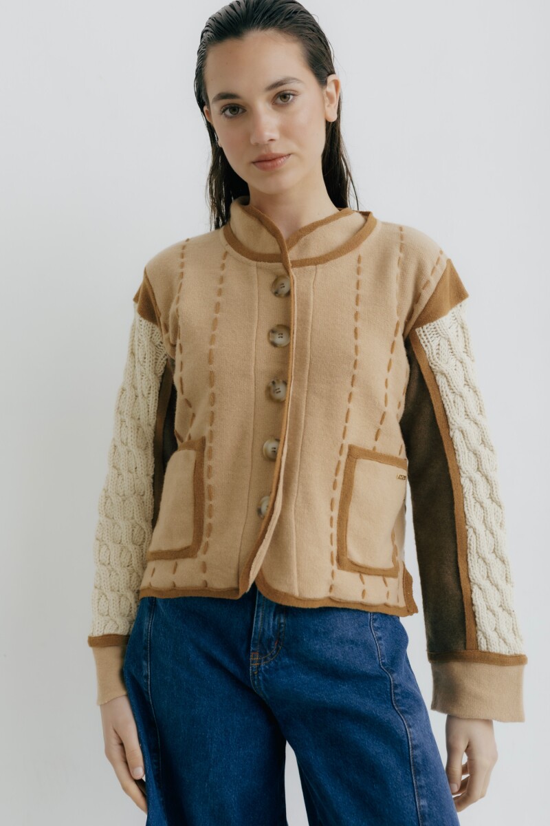 CHAQUETA MENA - Latte 
