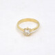 Anillo En Oro 18K Y Brillante Anillo En Oro 18K Y Brillante