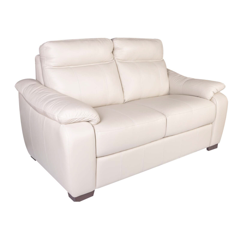 SOFA 2 CUERPOS CUERO-100-NATURAL NATURAL-BEIGE LAURENT MARFIL