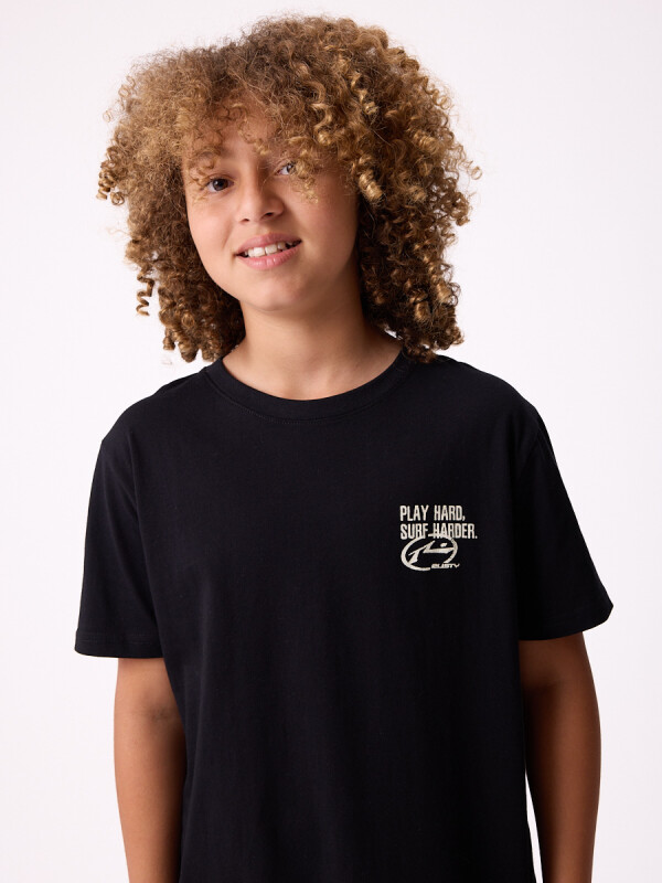 T-SHIRT KALBAR TEEN RUSTY Negro