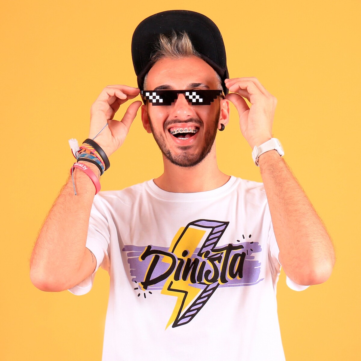 Remera de Mujer You are the tik to my tok Dinista Claudinio - Blanco 