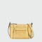 Longchamp -Cartera de cuero con correa extraible, 3D Amarillo Pastel
