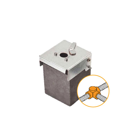Molde cable 35mm²/cable 35mm² en T horizontal AT3500