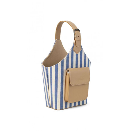 Posatermo y Mate Tanzania Telar Rayas Azul