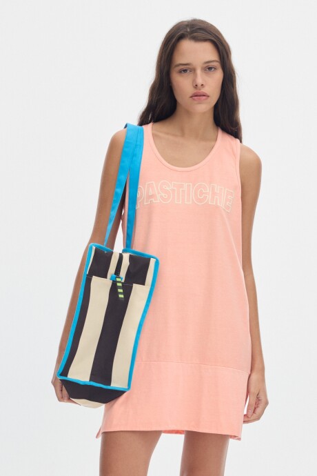 Muscu Playera Graphic Peach