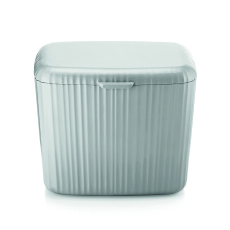 PAPELERA RESIDUOS ORGÁNICOS PLASTICO-RECICLADO GRIS 21X18CM ECO-KITCHEN GUZZINI