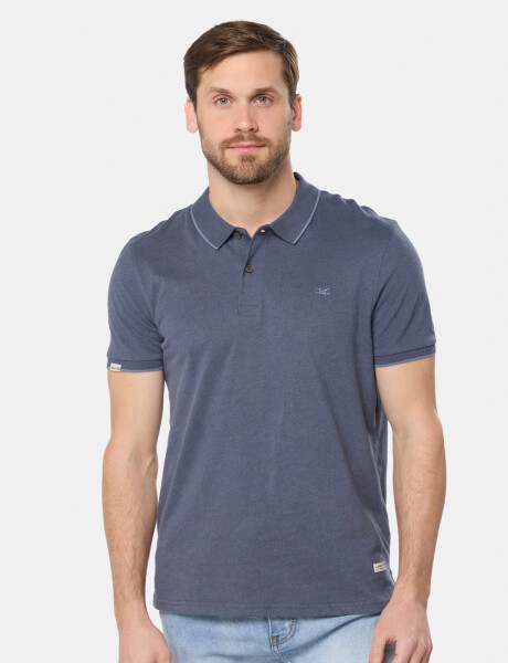 REMERA POLO JERSEY RAYADA Denim