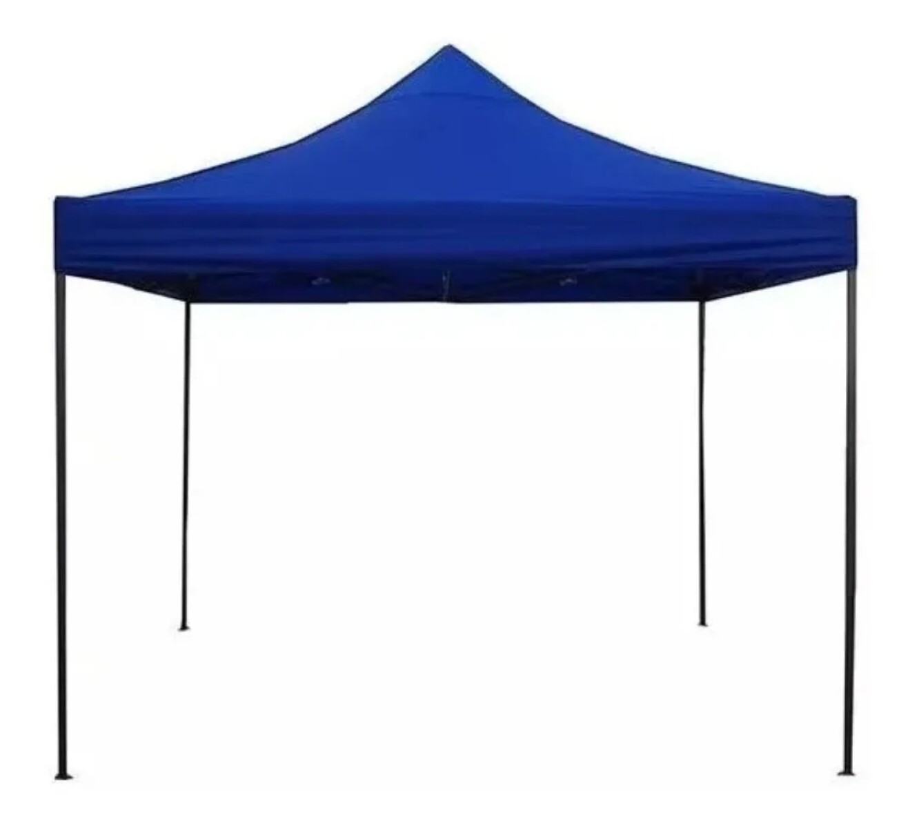 GAZEBO AUTOARMABLE 3X3 ESTRUCTURA DE METAL AZUL 