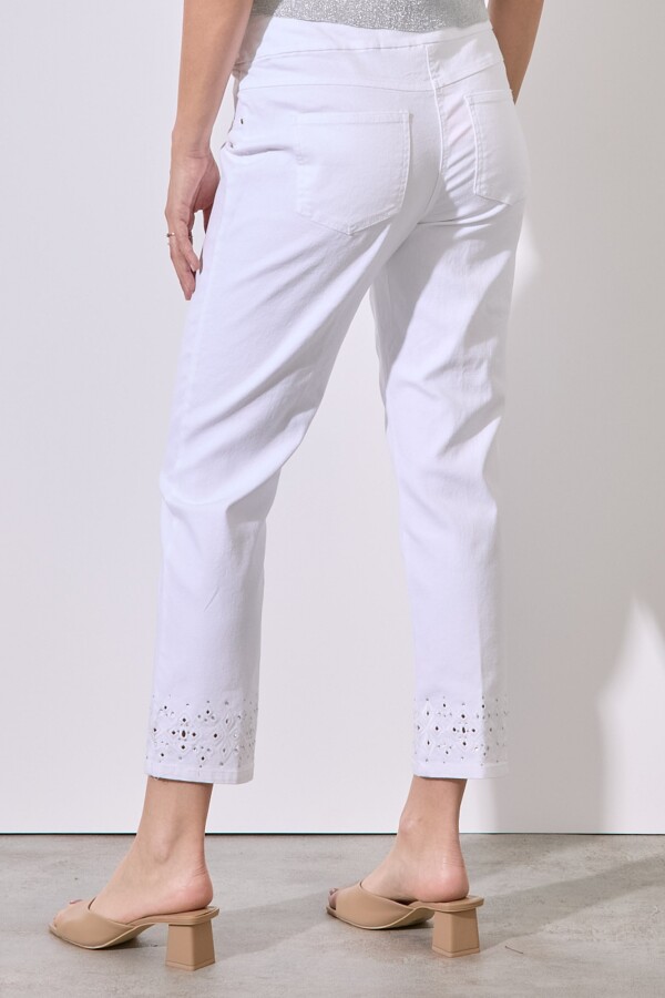 Jegging Ruedo Calado BLANCO