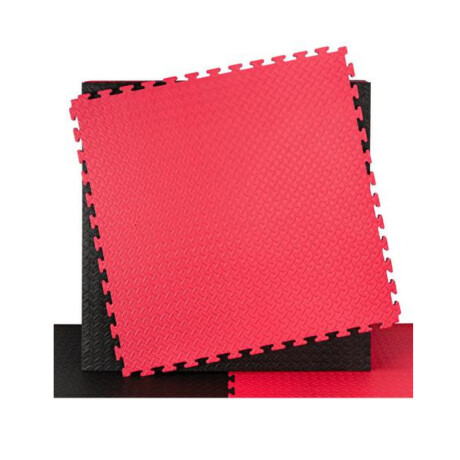 Alfombra de Goma Eva Knex 1M2 x 2CM de Espesor NEGRO-ROJO