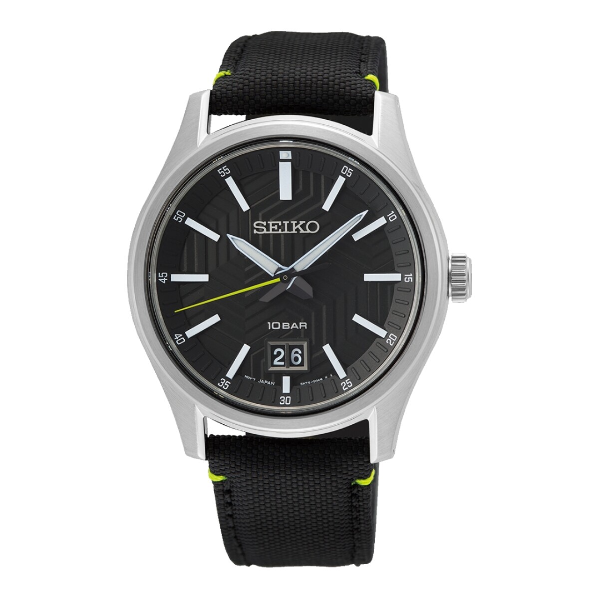 Reloj Seiko SUR517P1 para hombre con correa negra - Negro 