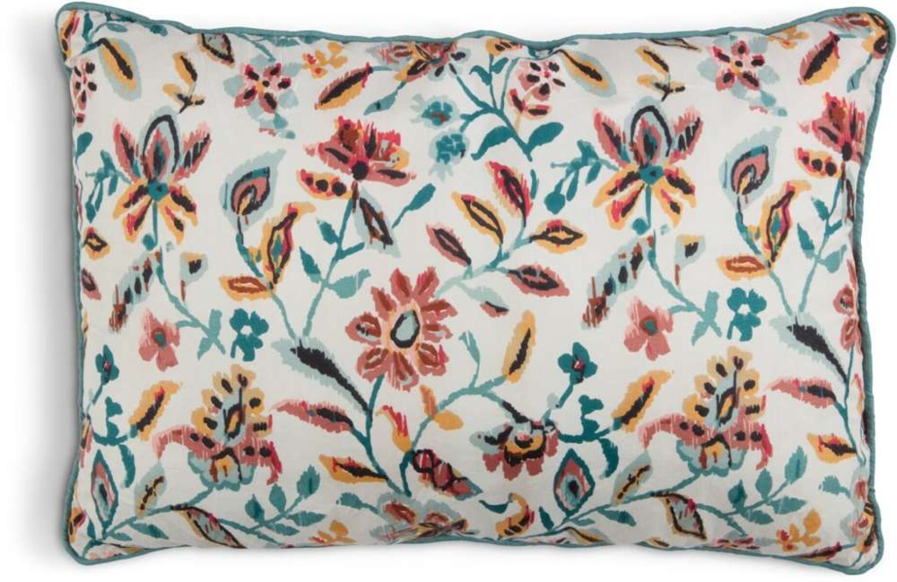 Almohadon Kamille 35X50 - Blanco/Petroleo 