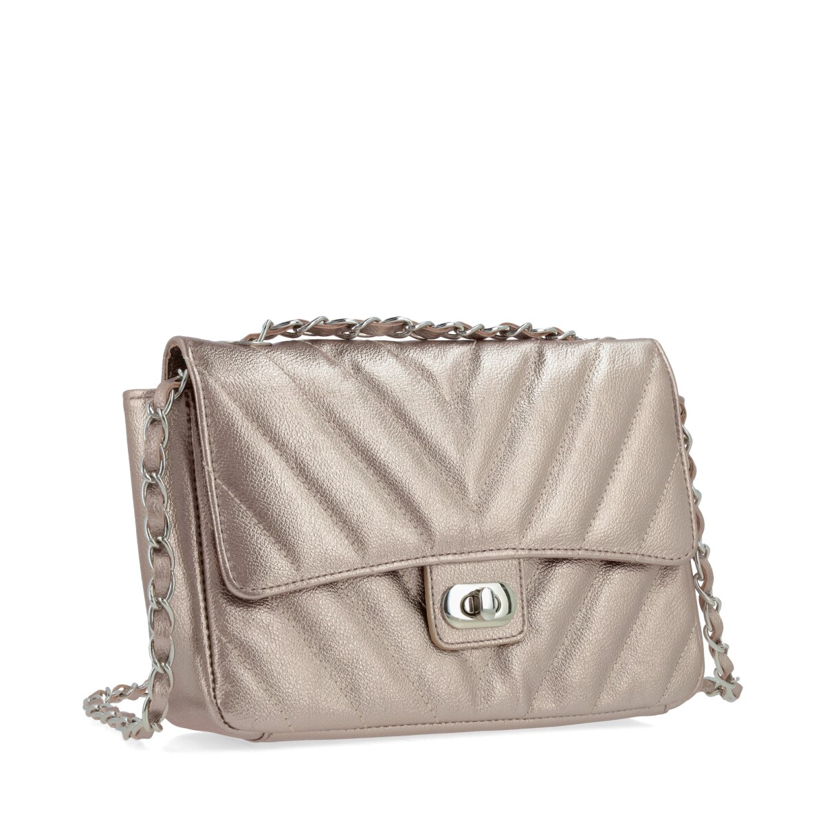 CARTERAS VENET - CUERO LALI - PLATEADO 
