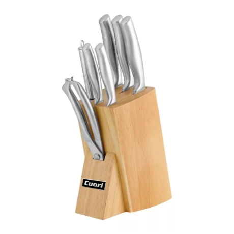 Set De Cuchillos CUORI 8 Piezas Mango De Acero Inoxidable - Nacar Set De Cuchillos CUORI 8 Piezas Mango De Acero Inoxidable - Nacar