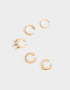 Bijou Cuff Metal diferenciado Cuff De Metal - Dorado