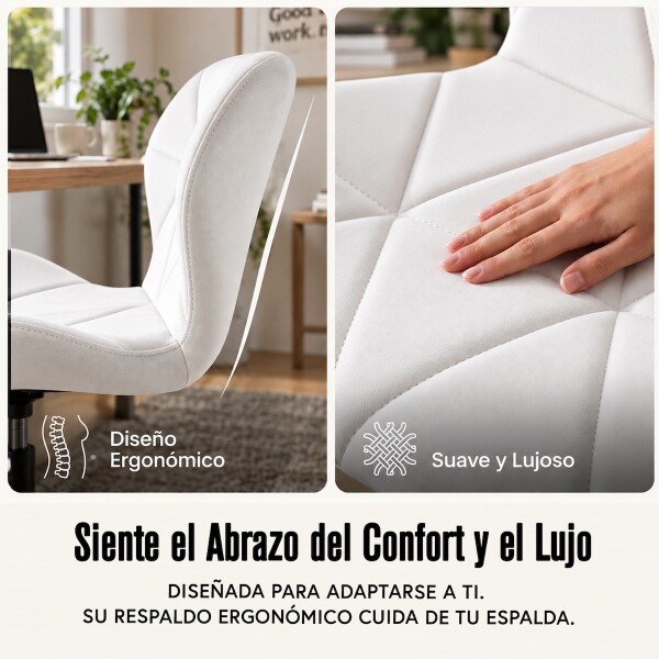 Silla Oficina Imback Escritorio Ergonomica Cuero Sintético IMBACK Color Blanco Silla Oficina Imback Escritorio Ergonomica Cuero Sintético IMBACK Color Blanco