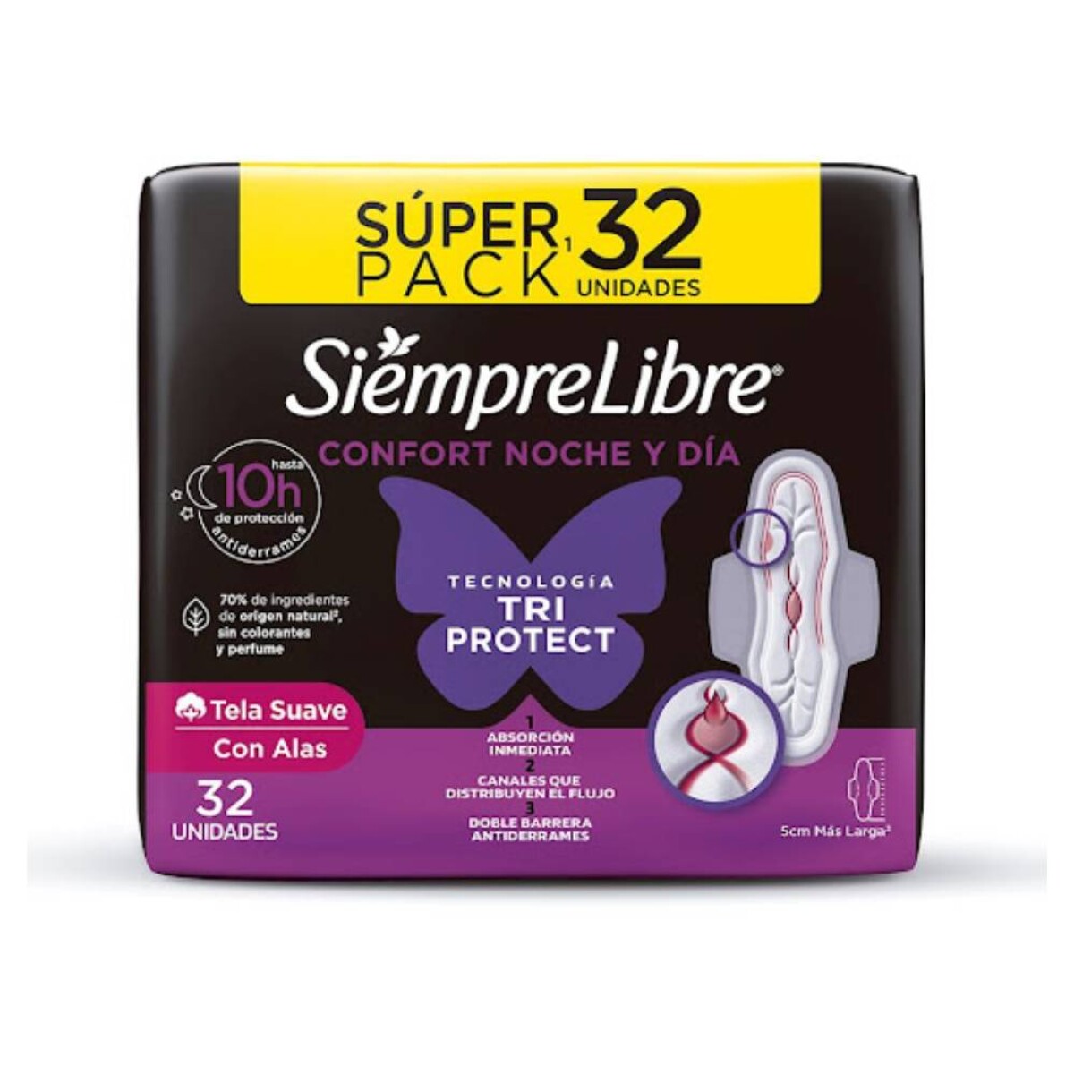 Toallitas Femeninas Siempre Libre Ultrafina 32 Unidades 