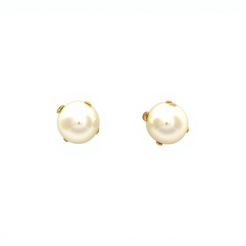 Caravanas Perlas- Oro bajo - Perla española- CA8238 conperla