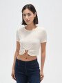 Tops Frilo Marfil / Off White