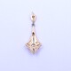 Colgante oro 18k antiguo con brillantes y diamantes. Colgante oro 18k antiguo con brillantes y diamantes.