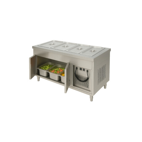 Mesa Buffet Frío Inferior Refrigerado 4 GN 1/1 Mesa Buffet Frío Inferior Refrigerado 4 GN 1/1