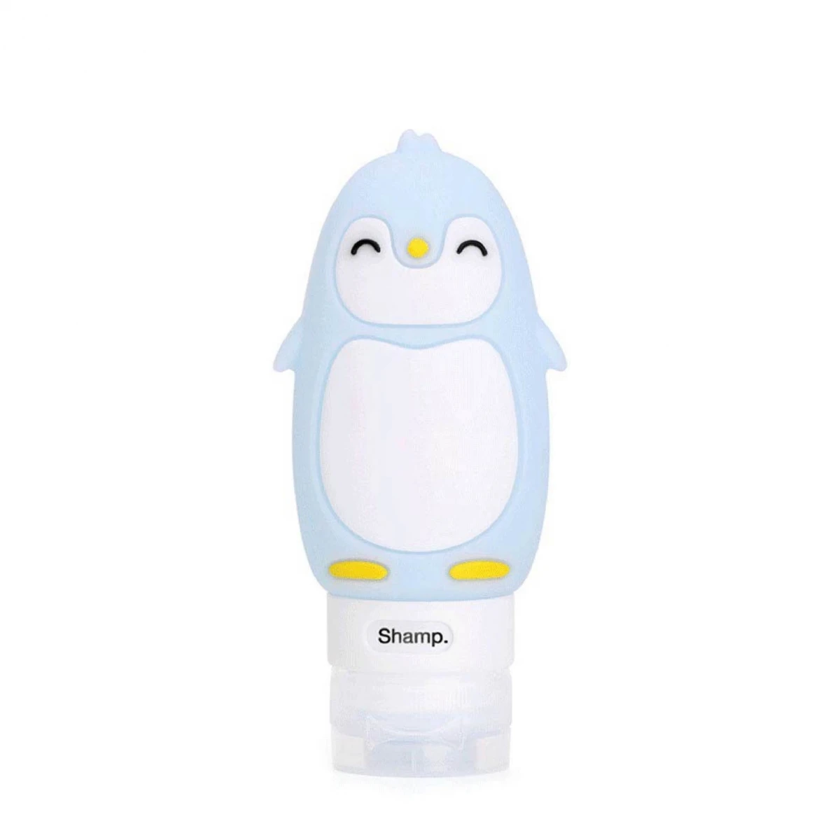 Botella de Silicona para Viaje Shampoo Acondicionador 90ML - CELESTE 