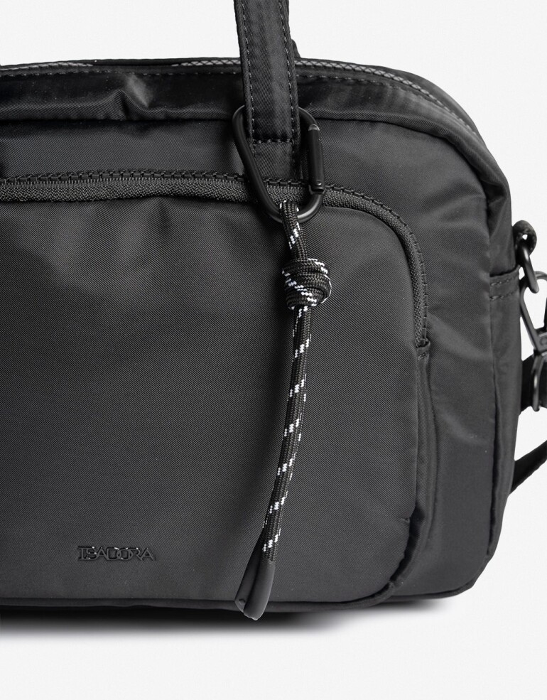Bowling Nylon Cartera Bowling De Nylon - Negro