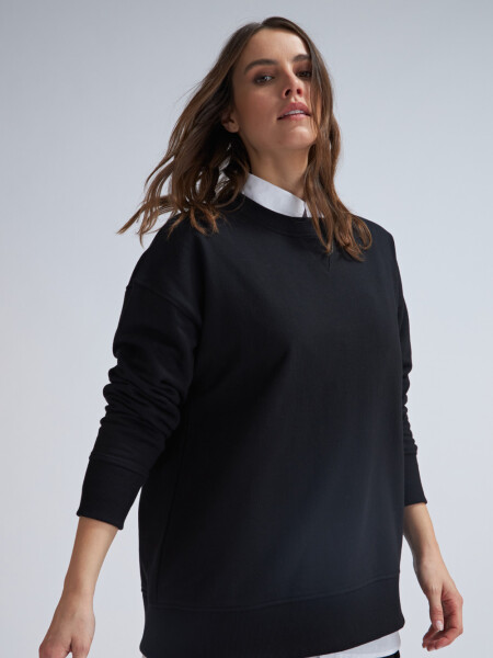 Sudadera deportiva oversize Negro