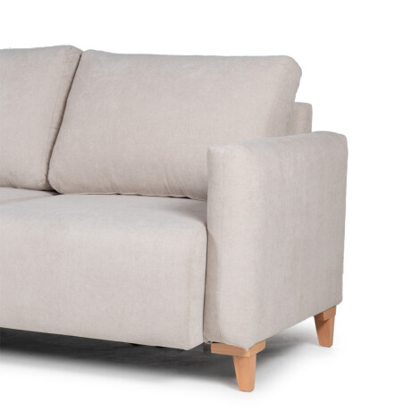 Rinconera Cuarzo - Tela Microfibra - Chaise izquierdo TC 1010 (Beige)