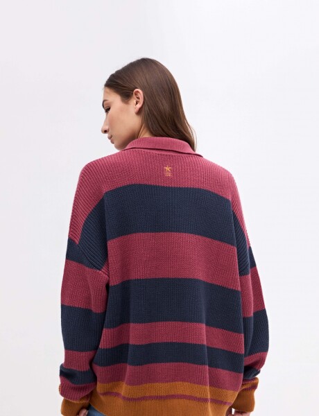 Buzo punto Pemma Burugundy