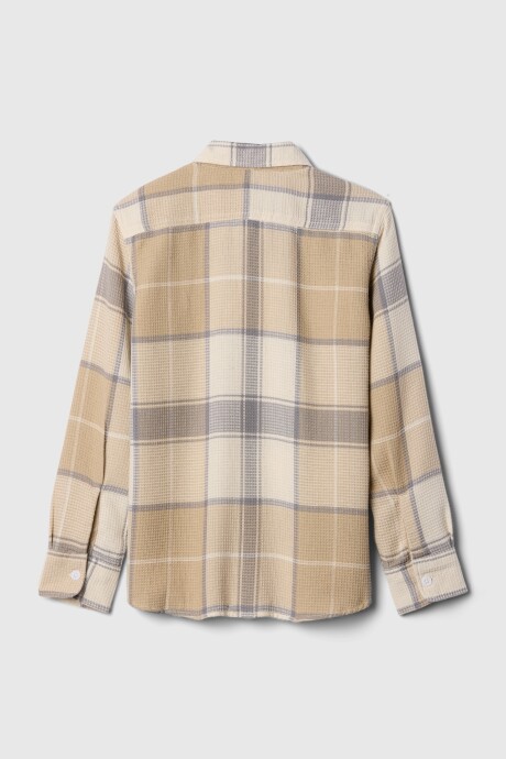 Camisa Waffle Niño Chino