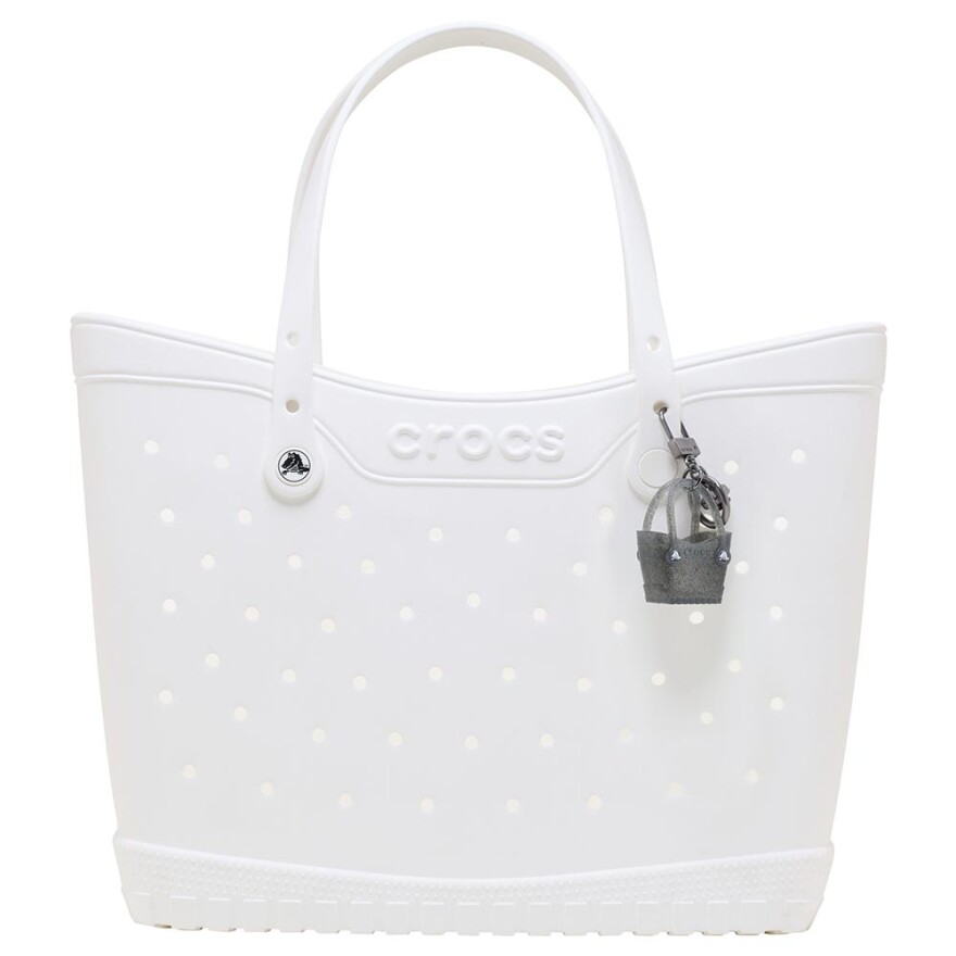 Llavero Crocs Tote Bag Charm Unisex Black Glitter