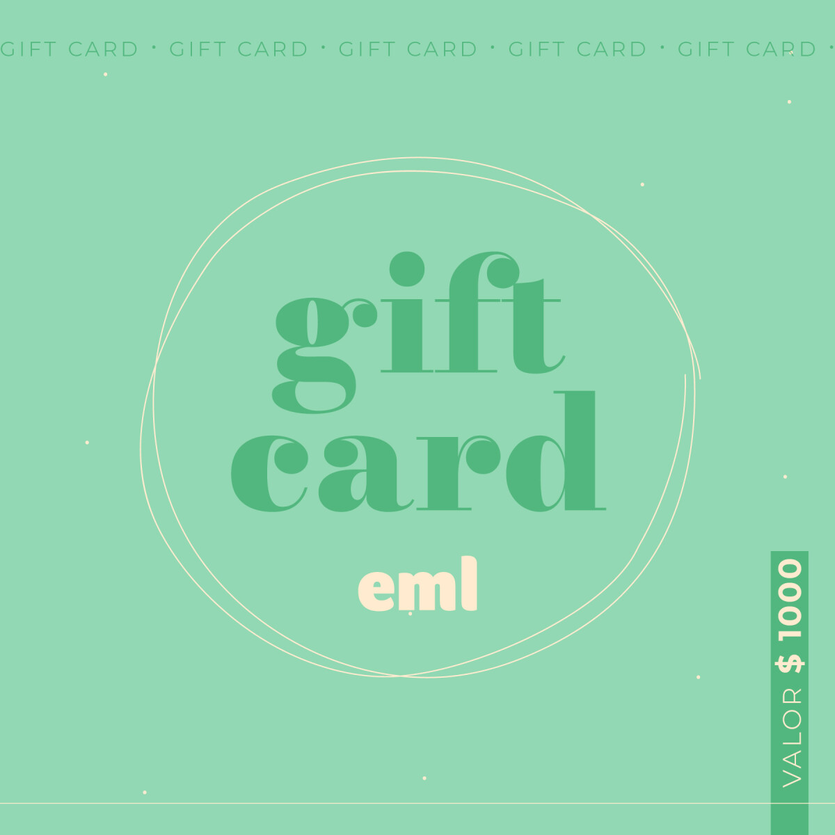 Gift Card - Tarjeta de Regalo valor $1000 