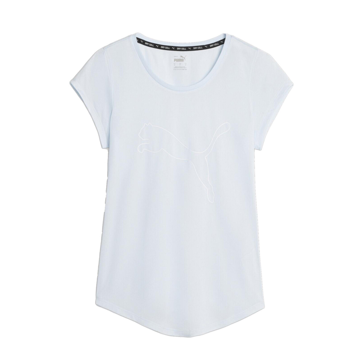 Remera de Mujer Puma Performance Heather Cat Puma - Celeste 