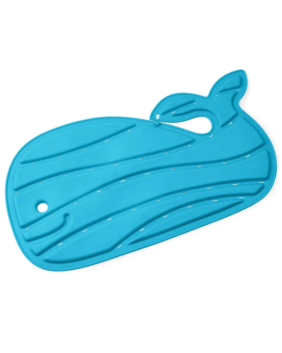 Alfombra antideslizante para baño, azul 