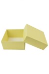 Caja Cuadrada 12x12x6 cm AMARILLO PASTEL