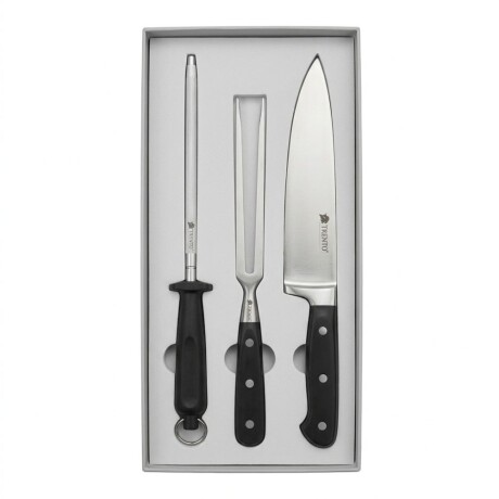SET TRENTO CUCHILLA/TRINCHE/CHAIRA SINTETICO NEGRO SET TRENTO CUCHILLA/TRINCHE/CHAIRA SINTETICO NEGRO