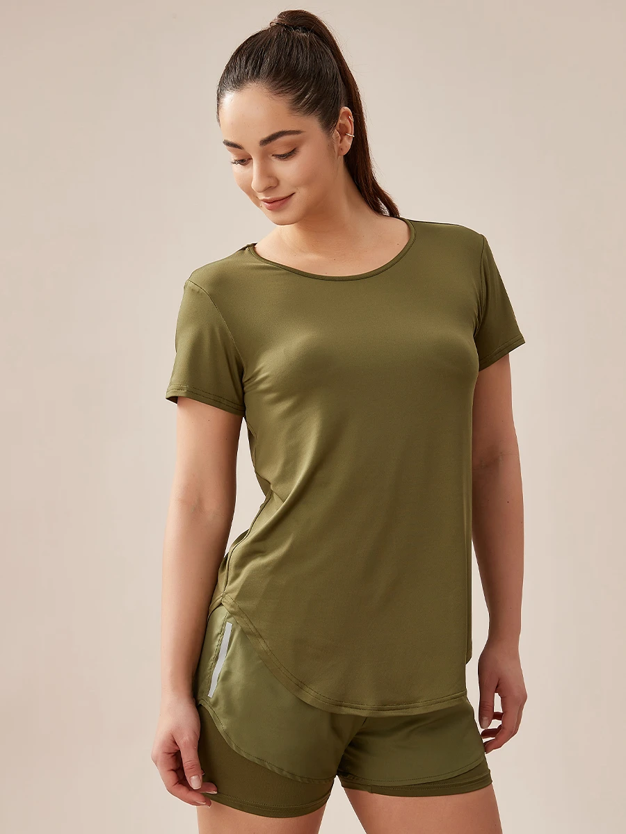 REMERA GENEVRA - VERDE MILI 