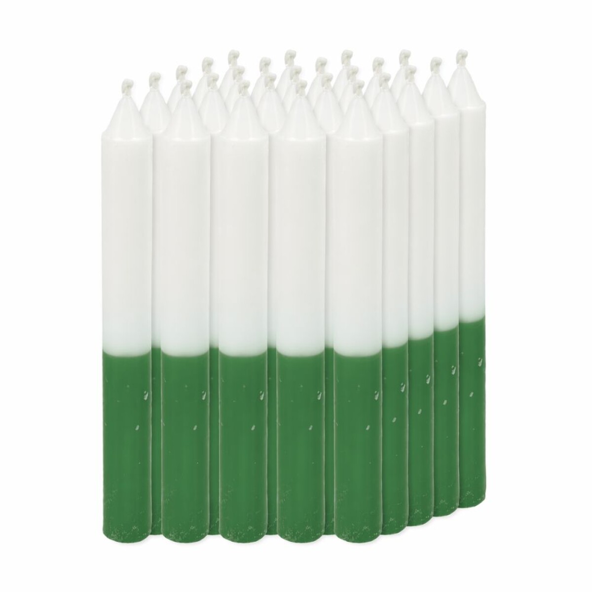 VELAS SUPER COMBINADA X25 - Blanco/verde 