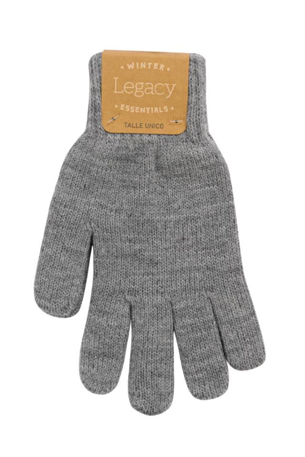 GUANTES TEJIDO Gris