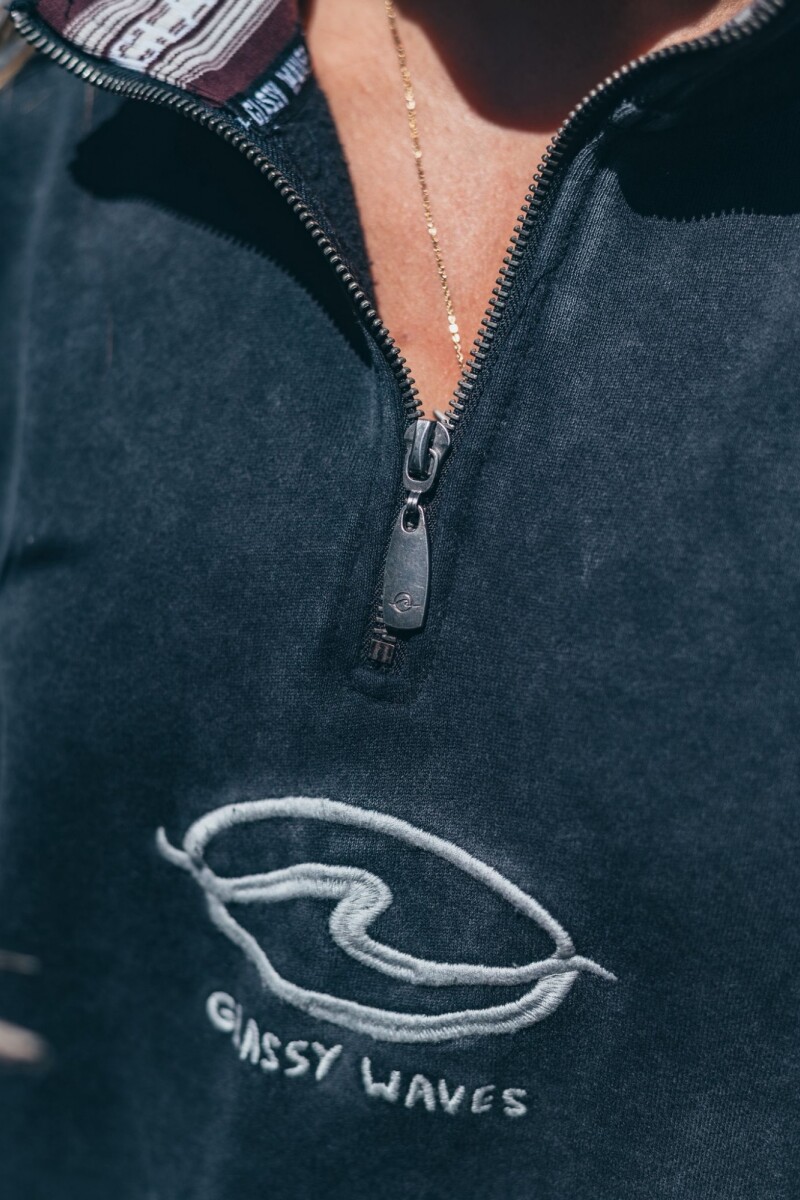 Buzo Avalanche Medio Cierre / Negro Wash - Preventa U