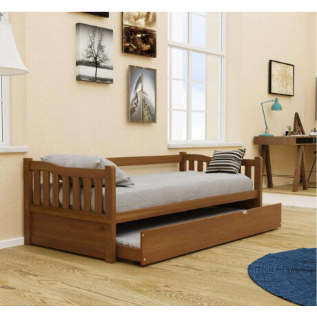 Cama Marinera 1 Plaza Pino Marron TOTA