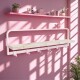 Estante de madera y metal con ganchos ROSA