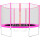 Cama Elástica Trampolín 183+ Cobertor + Red Colores Rosa