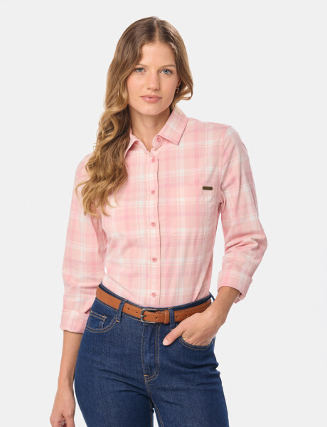 CAMISA A CUADROS Rosado