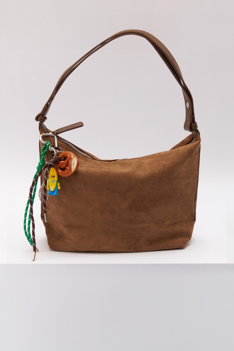 CARTERA SUEDE DOBLE ASA MARRON