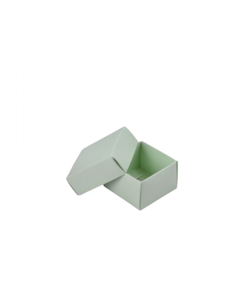 Caja Cuadrada 4x4x2,5 cm VERDE AGUA