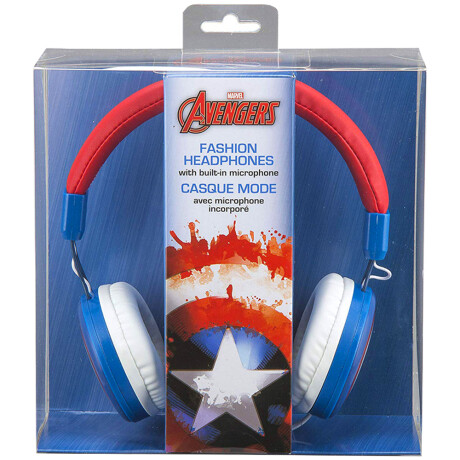 Auriculares Vincha Capitán América CA-M48 ROJO