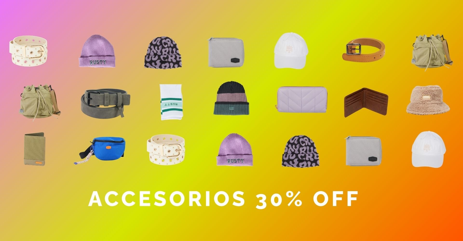 30% OFF Accesorios